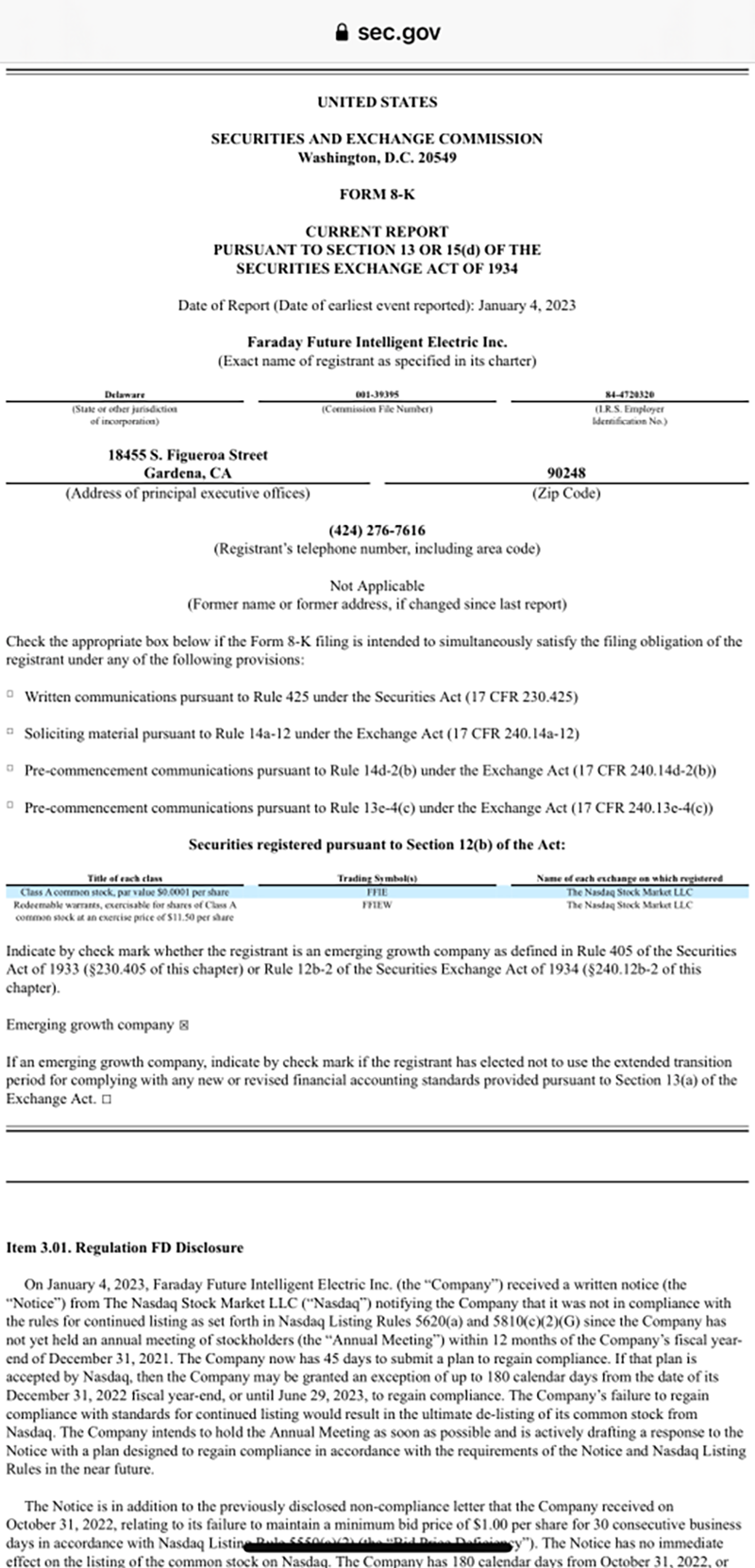 纳斯达克警告摘牌！贾跃亭又摊上事了？